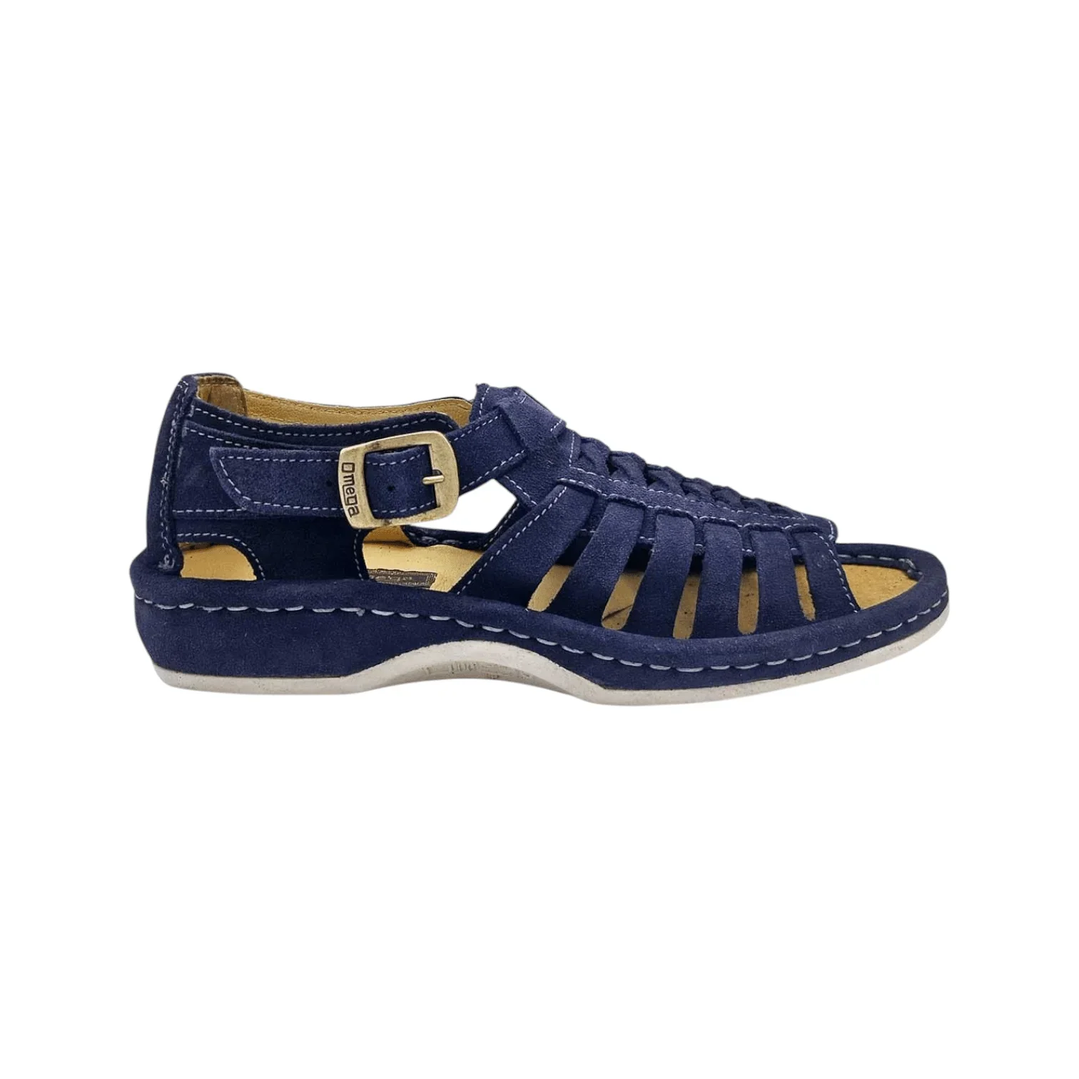 Omega Suede Sandal Navy